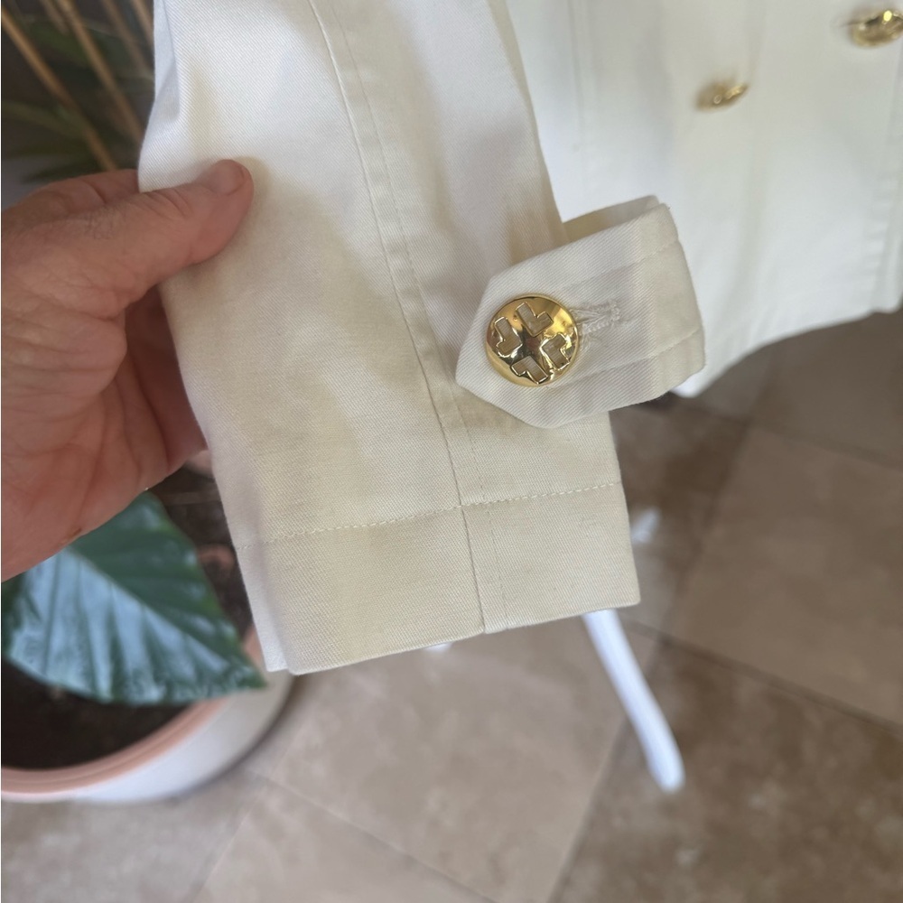 LINEA by LOUIS DELL’ OLIO ladies, off-white, long sleeve blazer, medium - Picture 7 of 16